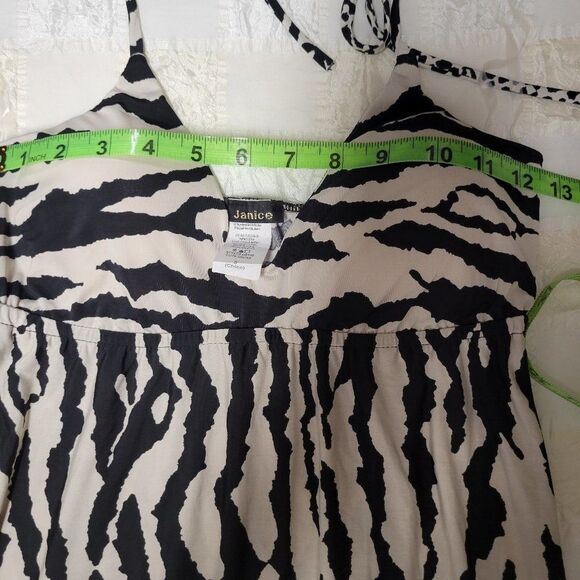 Zebra Print Halter Maxi Dress Size S   Size L - Picture 10 of 16